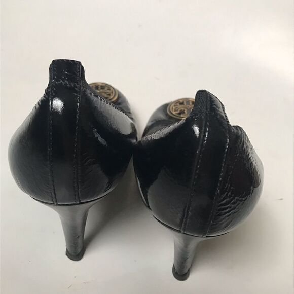 Tory Burch black leather Caroline heels - Picture 11 of 14